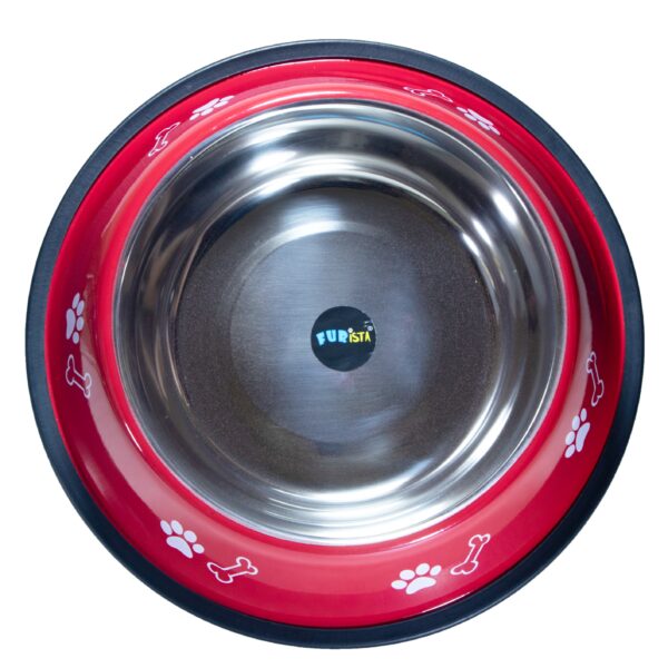 dog food and water bowl small