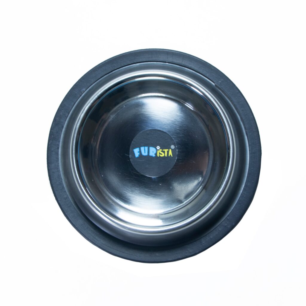 dog food and water bowl small